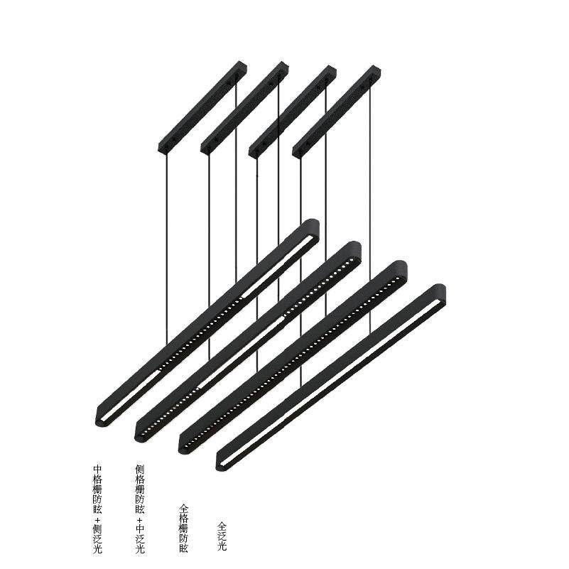 2025年新款条吊灯啡餐厅咖厅商用工程款眩简约大气北欧防无长主灯