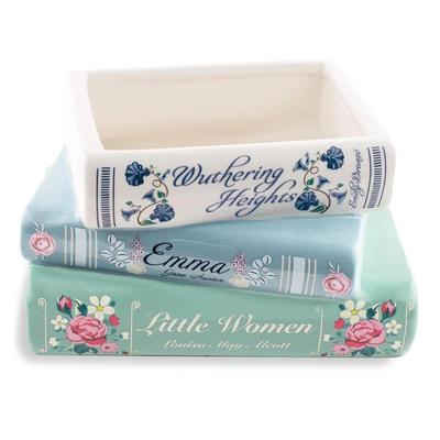 陶陶瓷书本花瓶陶瓷书本花盆仿真多肉客厅创意花ENE瓶装花饰书本