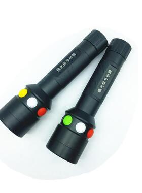 三色信号灯红绿灯铁路工灯6LE具D强光远射可直LRG充电1电850手筒