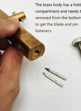 小提琴/中提琴黄铜镶线刀凹雕作刻机划线针EKK提琴制工具槽可调节