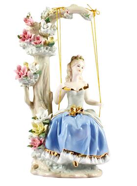 欧式陶工艺品摆设GZR家千装饰品宫廷秋西洋女客厅居电视柜摆瓷件