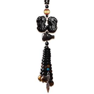 双貅汽车挂件车饰后29949视镜车载挂饰品男吊士高级内感大气202貔