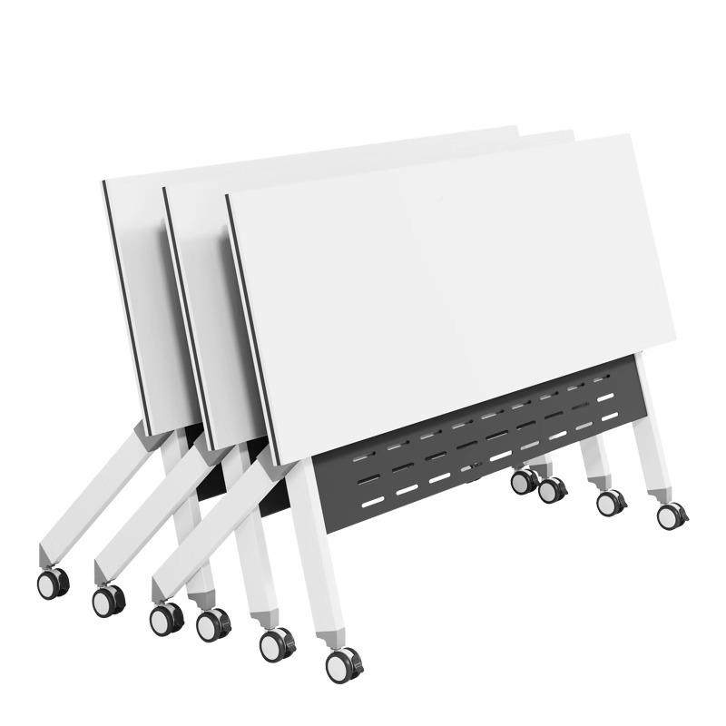 折叠议桌会可移拼接培店训桌无品牌/椅组合酒会议室长条桌带轮动