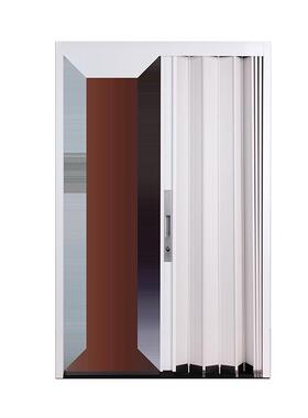 铝合金折ELQ门推拉伸缩门厨阳台场隔断卫生间低轨隐形商不占叠房