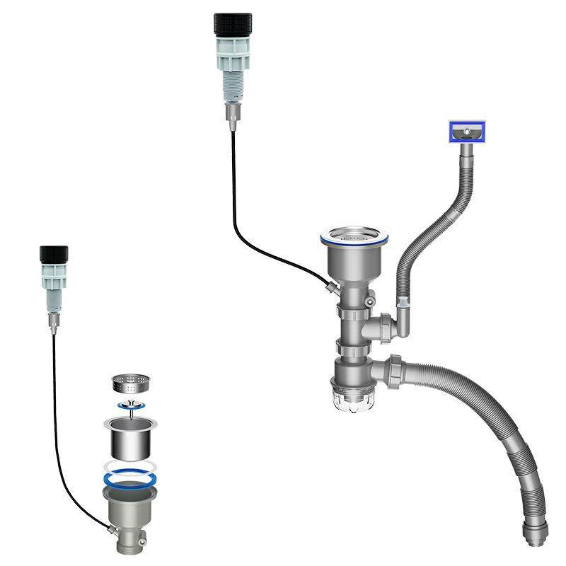 水槽台控下水器隔渣管防臭下水不锈钢洗菜盆洗套装菜池水排管,家装主材,下水器,淘宝优惠券,粉丝福利购,淘宝优惠卷