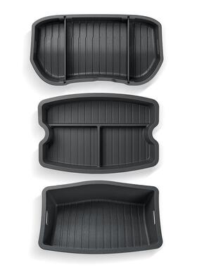 于特前斯拉焕新M用odel3后备箱储物盒尾箱967上下双层收纳适置物