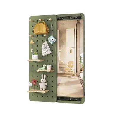 隐形全身镜推拉关隐藏全身挡镜子贴可遮壁挂洞洞板玄关闭墙全XAM