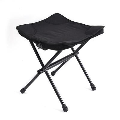 户外马折扎叠营凳便携收纳四角铝合凳金D-001火车凳野营烧烤露折