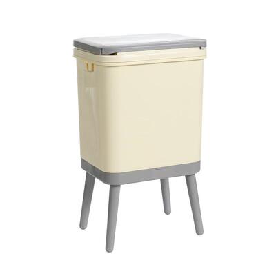 5625厨房垃圾盖桶用含脚架按压开容量大客厅卧室厕所家垃圾筒