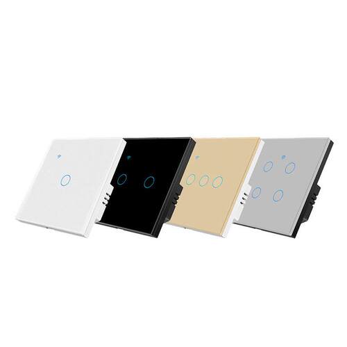 火欧规Zigbee涂鸦智能开关钢化玻璃面板Alice语音APP定时开关加