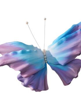 端美高陈手工卡巨型蝴场蝶EV0987A蓝紫色店铺装饰商网红打拍照区