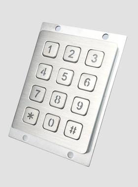 金属工防水数字小盘售货反机售业票机CT-KPS01门禁开键门装式安装