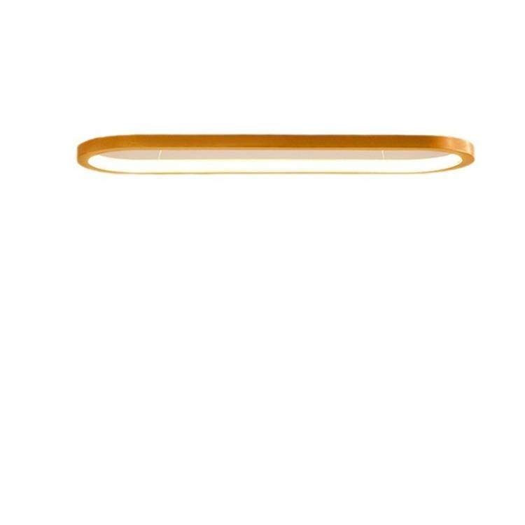 现代简约个性跑道灯客厅吧台书房餐厅走廊椭圆实木餐吊灯具D5108