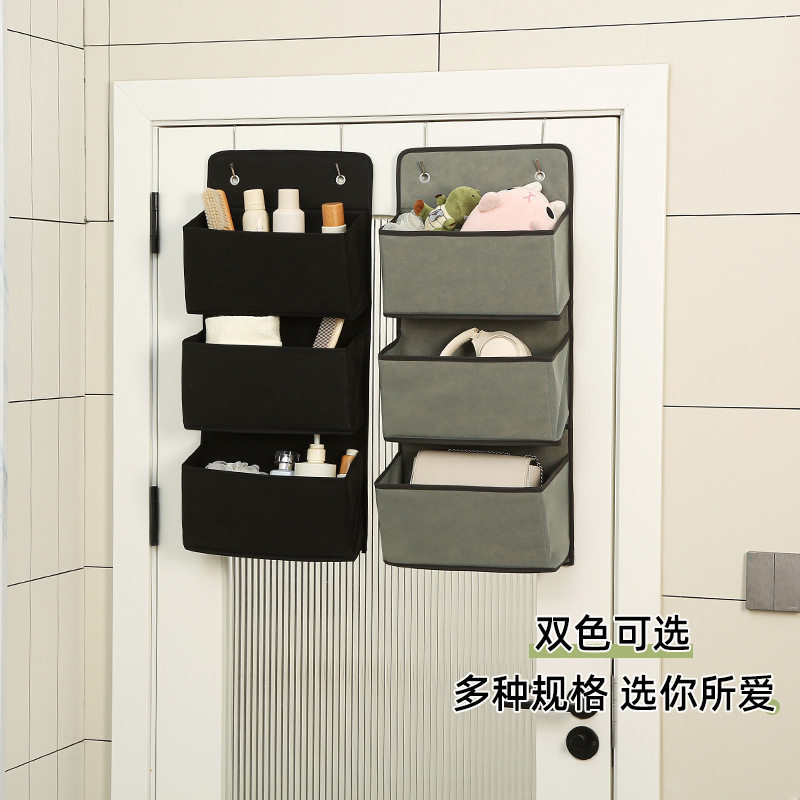 居家多层门后收纳挂袋墙