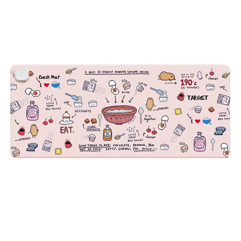 超大加热鼠标垫办公室电r脑桌面电热板发热书桌暖手键盘女生暖桌