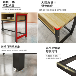 课桌椅学生学校书桌培训桌辅导班儿童F学习桌套装家用写字补课饭
