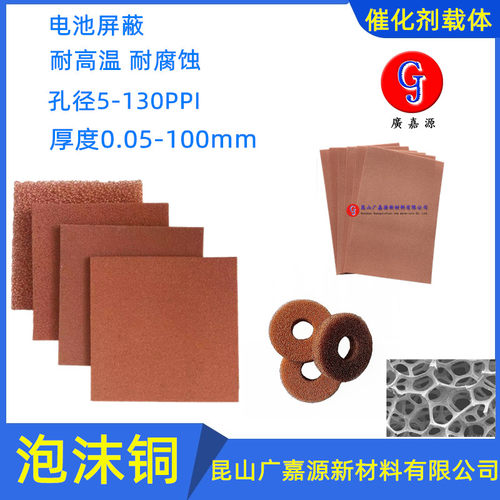 多孔泡沫铜发泡铜网Cpu电极催化剂载体电解铜科研实验材料泡沫金