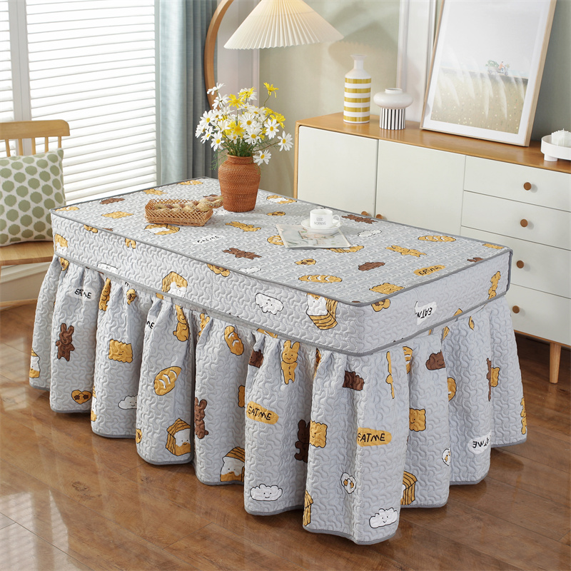 新款加厚长方形电炉罩茶几罩套取暖桌烤J火罩烤火桌罩桌布烤火炉