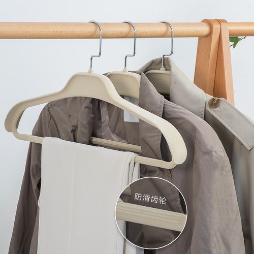植绒衣架无痕防滑大o衣西装家用挂衣宽肩衣挂羊绒呢子专用衣撑挂
