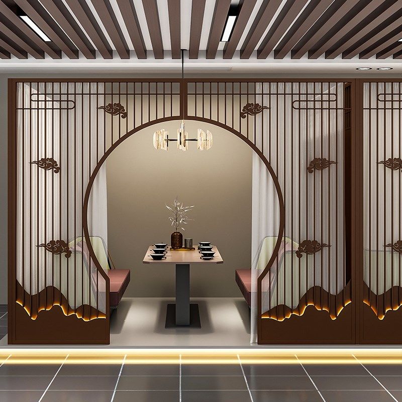 餐厅卡座铁艺屏风包间拱门围栏茶楼火锅烧烤店月亮U门包厢隔断格,商业/办公家具,办公屏风/隔断,淘宝优惠券,粉丝福利购,淘宝优惠卷