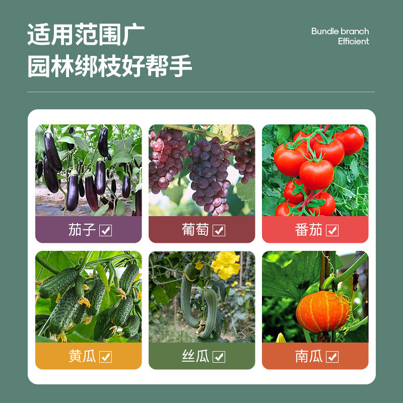 园林绑枝器绑绳种植西红柿挷技新款绑蔓器修枝P机胶带机黄瓜捆枝