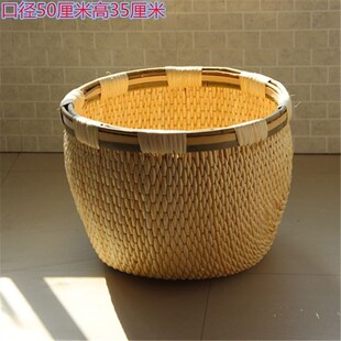 纯手工新b款柳条笆斗米斗收纳八斗筐柳匾簸箕竹篮篮子果蔬置物架