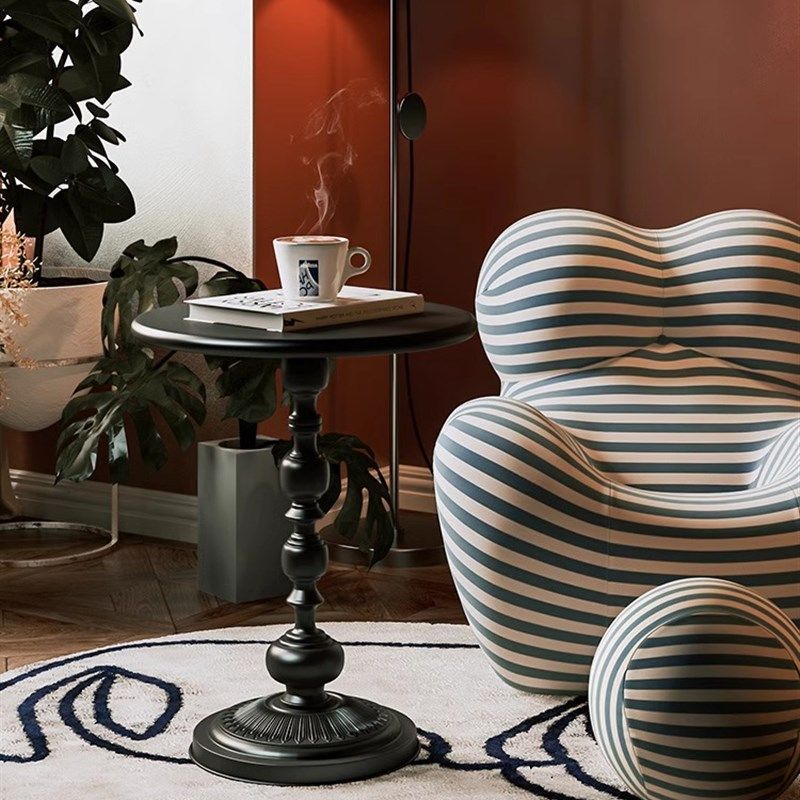 铁艺茶几客厅沙发旁m边落地摆件轻奢高档复古卧室房间床头软装饰,家居饰品,落地摆件,淘宝优惠券,粉丝福利购,淘宝优惠卷