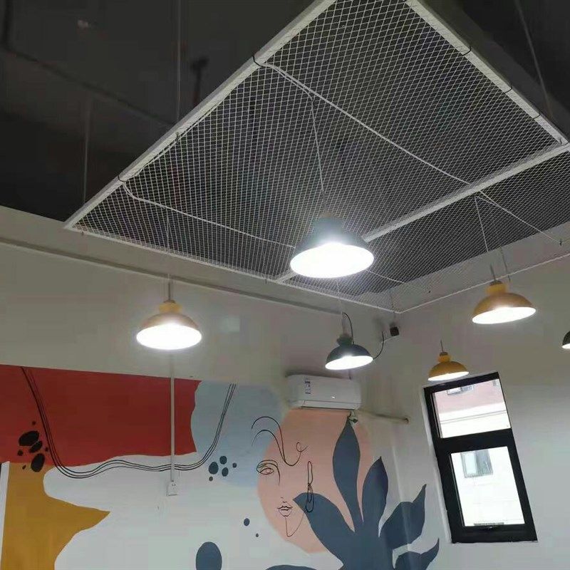 工业风铁丝网天花板铁艺餐厅w酒吧吊顶装饰隔断菱形网格网片背景,商业/办公家具,办公屏风/隔断,淘宝优惠券,粉丝福利购,淘宝优惠卷