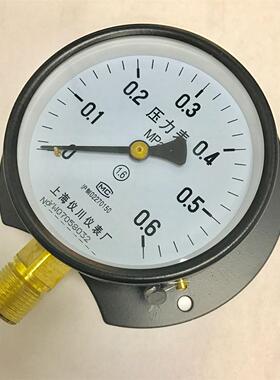 船用压力表 径向带后边 径向带边压力表 y-100t 0-0.6mpam20x1.5