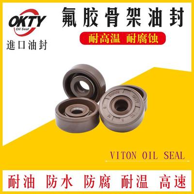 进口OKTY氟胶骨架油封6mm轴封6*15 16 17 18 19 20*4 5 5.5 7