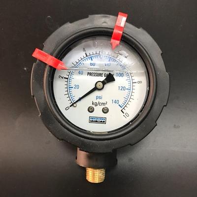 塑料外壳耐震压力表 压力10kg 140psi 1mpa 螺纹ZG1/4 表外壳70mm