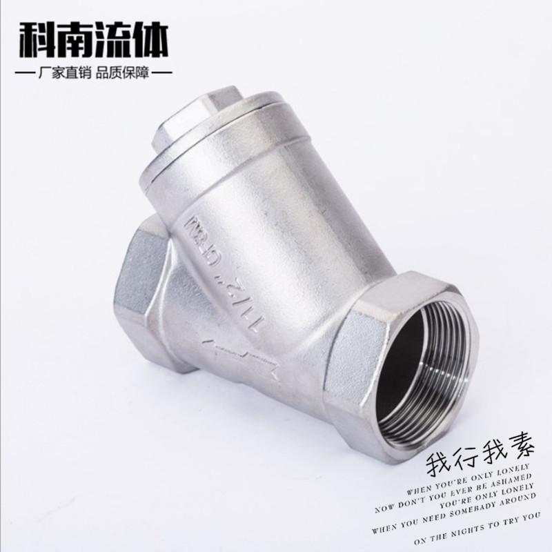 推荐201材质304不锈钢Y型过滤器 规格4分6分1寸2寸滤网80目温州市