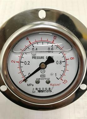 轴向带固定圈充油压力表 1mpa 10kg 1mpa=145psi=10kg 后直径62mm