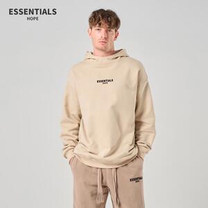 ESSENTIALS美式休闲运动卫衣男士春秋连帽衫百搭宽松连帽潮牌上衣