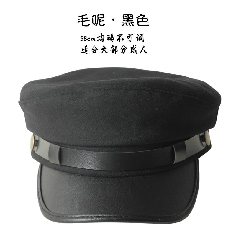 民国学生帽男女五四青年帽明星同款韩版情侣帽子潮日本复古海军帽
