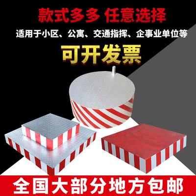 站岗台保安单双层圆方形小区岗亭物D业站台遮阳伞加厚执勤台安检