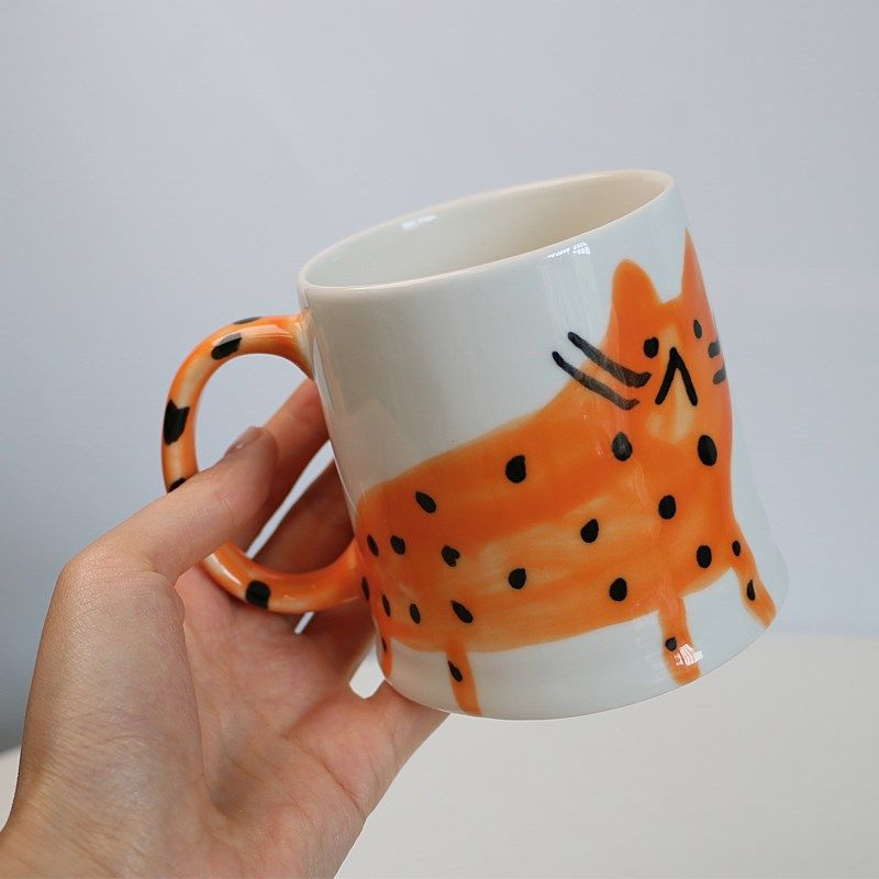创意可爱手绘动物马克杯陶瓷杯大容量咖啡杯儿童S牛奶杯家用水杯,餐饮具,马克杯,淘宝优惠券,粉丝福利购,淘宝优惠卷