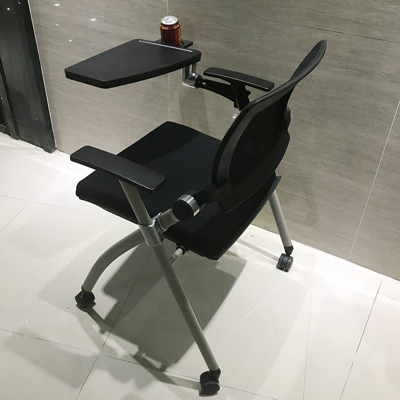 网布折叠b培训椅带写字板学生会议室椅四轮办公职员会议椅桌椅一,商业/办公家具,培训椅,淘宝优惠券,粉丝福利购,淘宝优惠卷