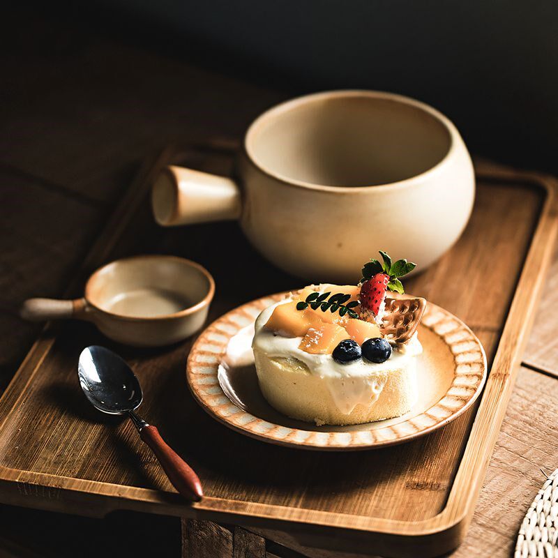 仪式感早餐餐具下午茶点心盘餐具套装一人用拼盘餐U具组合碗具套