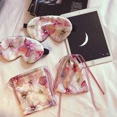 挂耳 你是托斯卡纳艳阳下 印花双L面真丝眼罩 私物压轴款 头 花