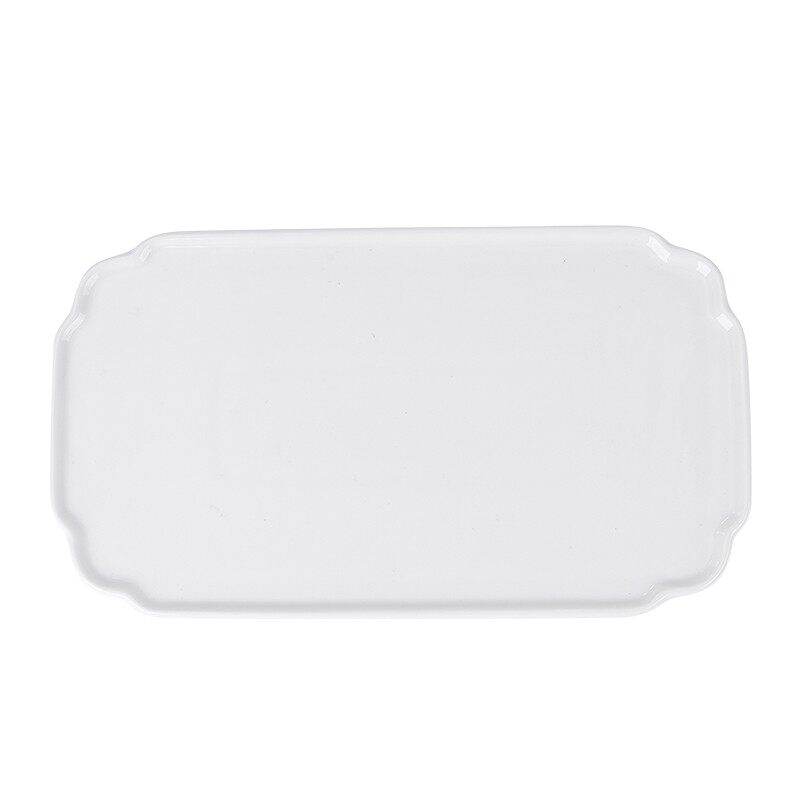 长方形牛排平盘浅盘高档s会所酒店高级感餐具点心摆盘盘子西餐餐