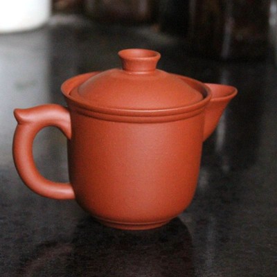 早期中国宜兴款h老杯子紫砂带盖过滤茶杯公道杯160CC小壶养生老泥