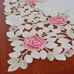 边几桌布桌垫茶几床头柜电脑空调D盖巾布艺刺绣欧式中式美式包邮