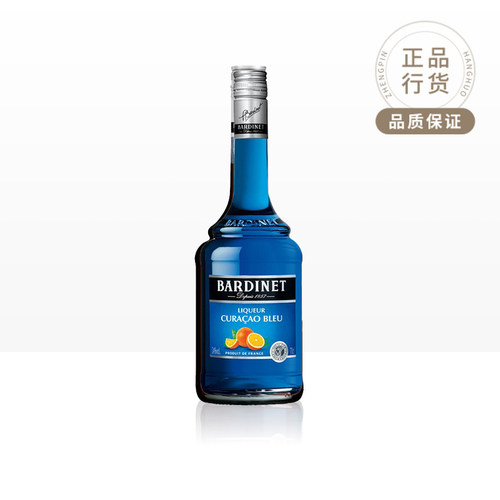 必得利Bardinet蓝橙白香橙绿薄荷椰子杏仁可可香蕉力娇酒700ml