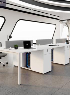 组合办公桌职员四六公人位员工电54232脑桌办桌洽谈桌会椅议桌公