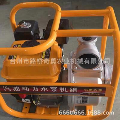170FZLS四冲程汽抽机农用高压灌小溉家用型高扬水程油3寸自吸水泵