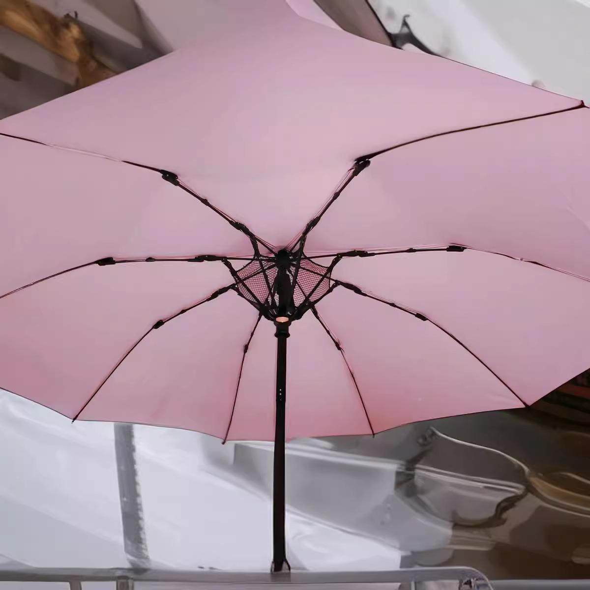 带风扇SEI折叠伞超薄防晒质感伞面雨户外遮阳清凉夏天充2600mah电