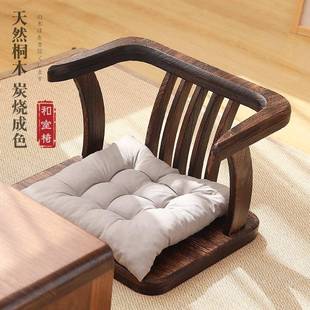 实木榻榻米椅椅靠背矮椅座子63900779阳台床休闲椅上无腿家用日式