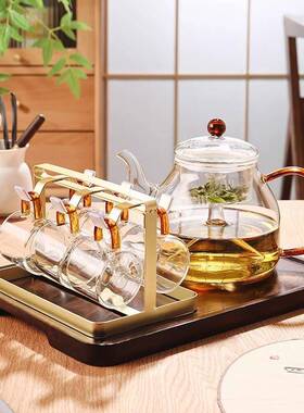 煮具耐高温玻璃茶FJX套装家用烧水壶泡茶壶电陶炉煮茶器茶水分离