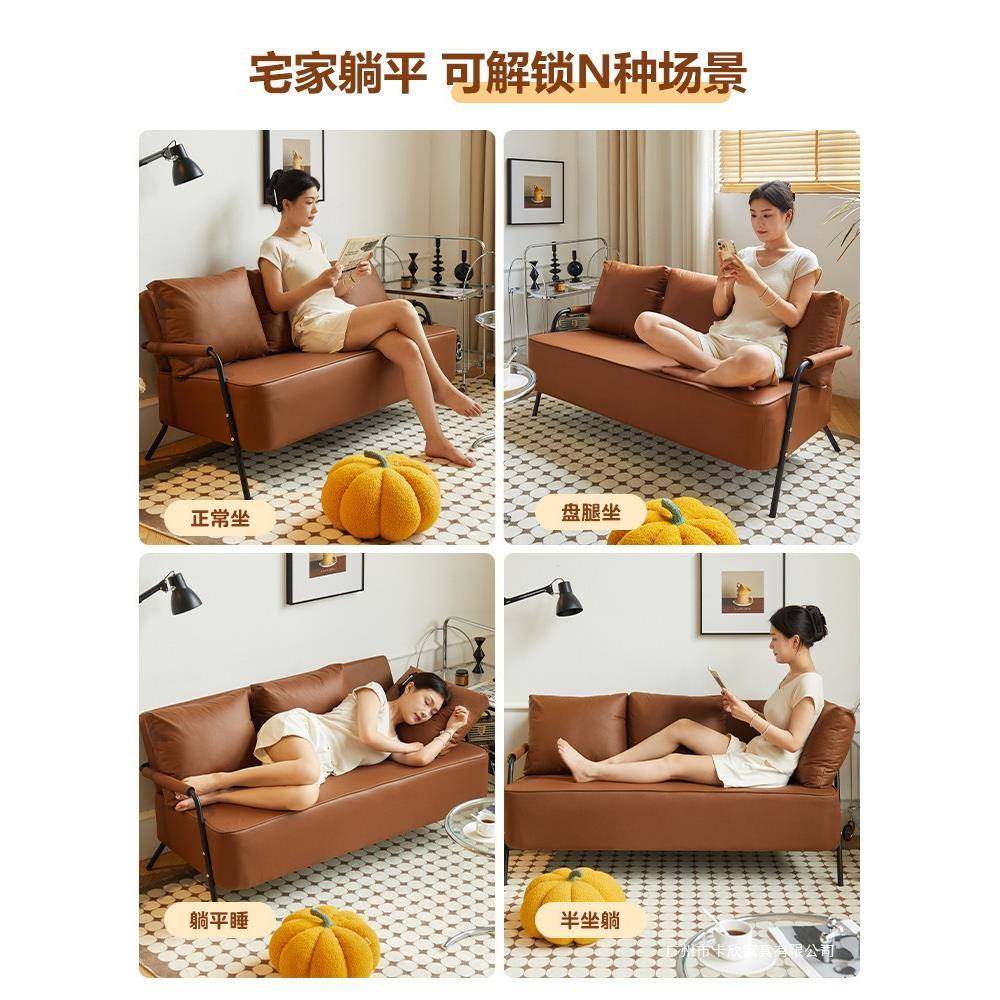 单人布艺沙租发客厅225新款出0房小户型豆块直排科无品牌/技布小